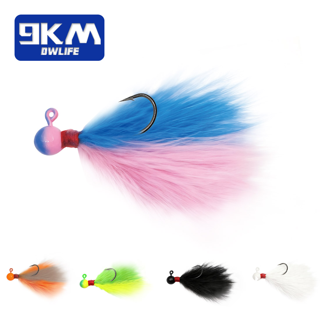 9KM 5pcs Mixed-Color Marabou J - đánh giá và giá Fishing Hook Assortment