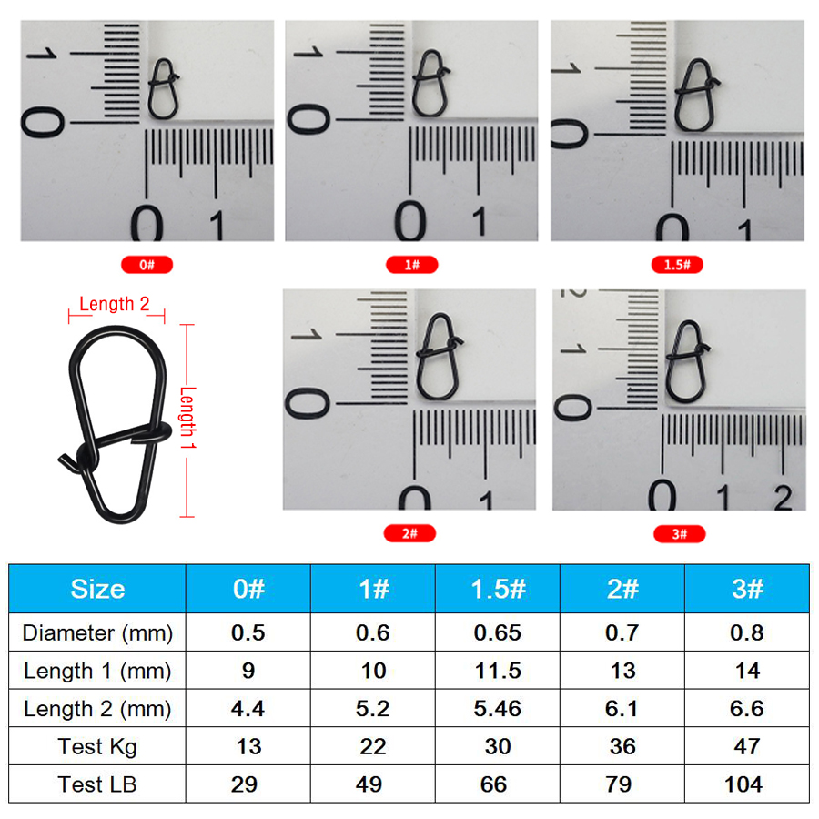 50Pcs Crankbait Snaps Stainles - đánh giá và giá Fishing Hook Remover