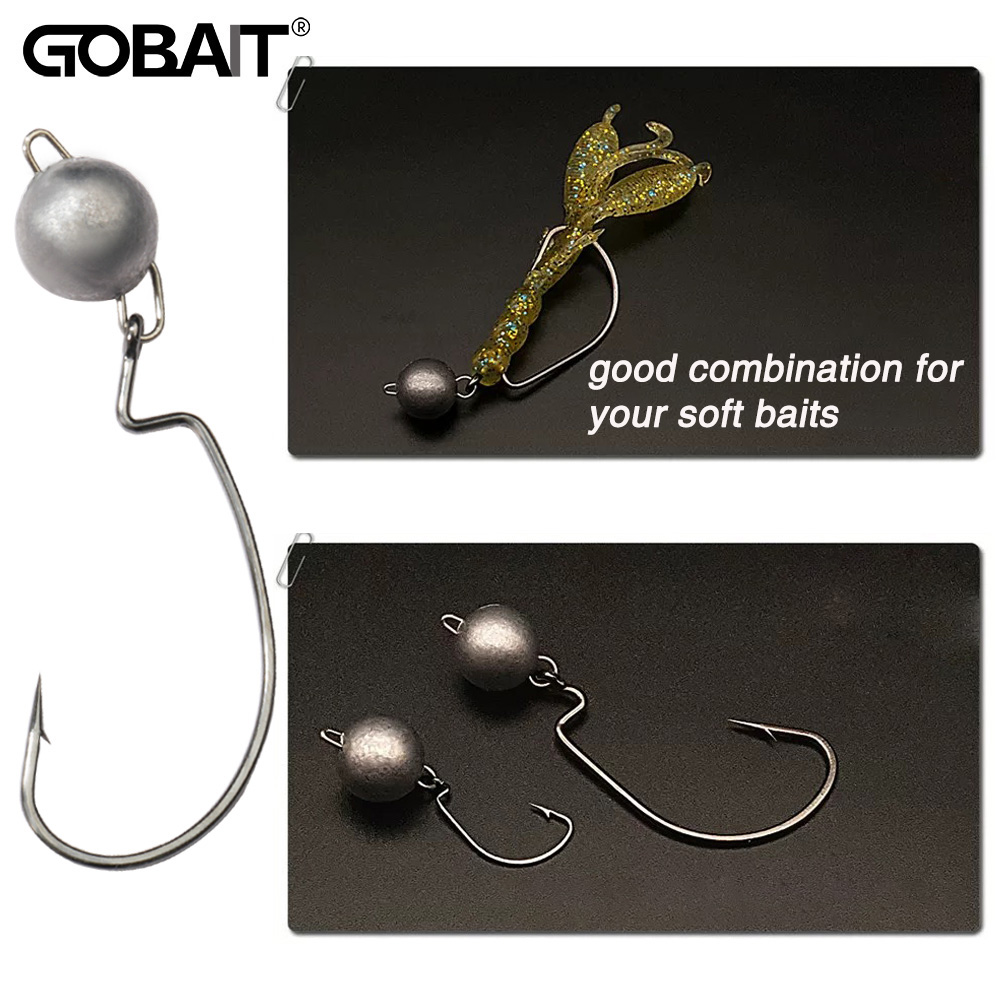 5pcs Metal Jig Head Worm Hooks - đánh giá và giá Fishing Hook Offset