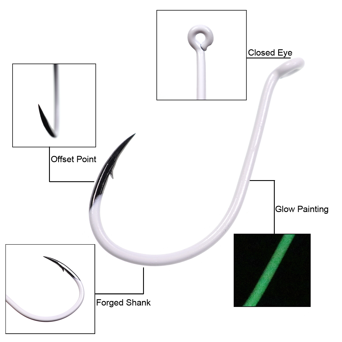 25 Cái/Hộp Dạ Quang Thép Nhập  - đánh giá và giá Fishing Hook Assortment